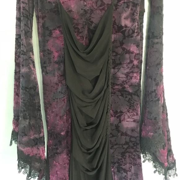 Punk Rave mesh velvet dress - Picture 6 of 8